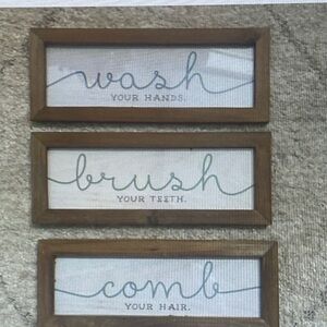 Bathroom decoration 3 frames